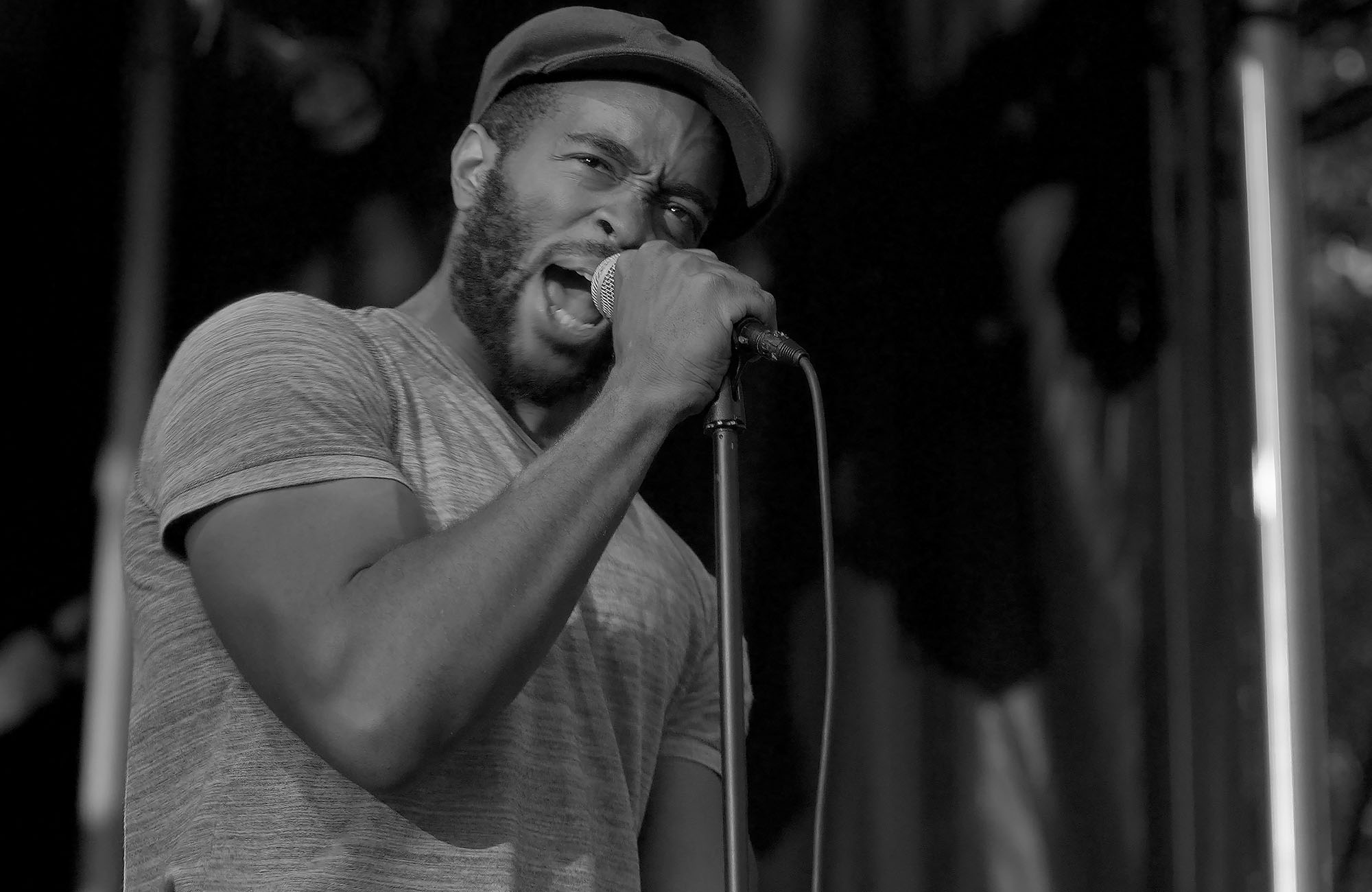 Rapper with Microphone