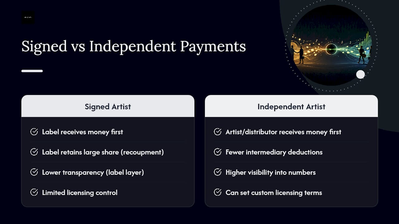 Do Independent Artists Get Paid Differently Than Signed Artists? — overview diagram